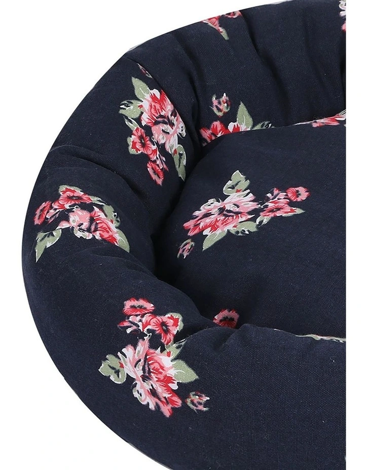 Washable Round Pet Kennel Calming Bed Large in Multi image 5