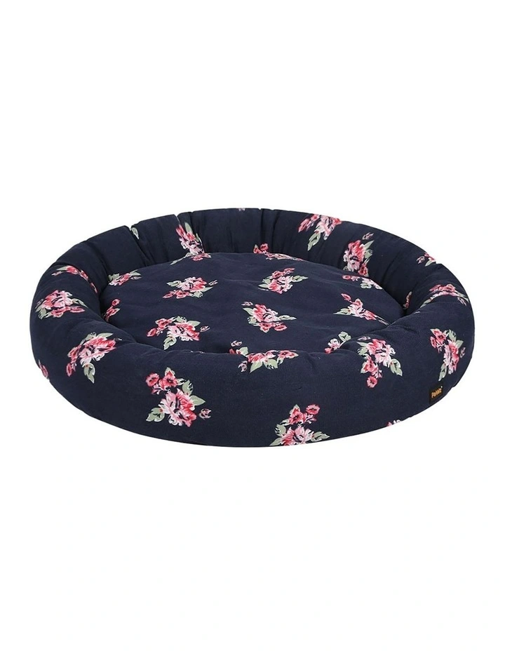 Washable Portable Round Kennel Pet Calming Bed XXXL in Navy image 1