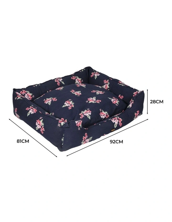 Calming Bed with Double-Sided Cushion XL in Navy image 3