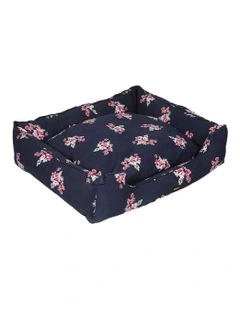 Double-Sided Cushion Pet Bed with Removable Washable Cover XXL in Navy
