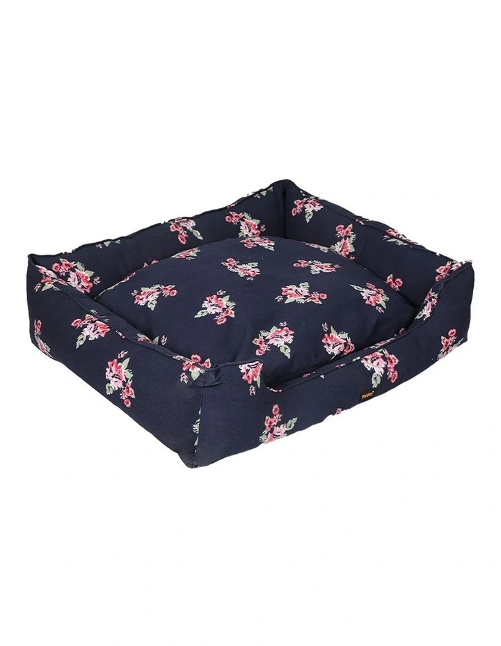 Double-Sided Cushion Pet Bed with Removable Washable Cover XXL in Navy image 1