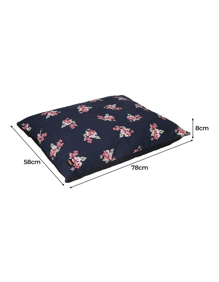 Washable Removable Cover Cushion Calming Pet Bed M in Navy image 3