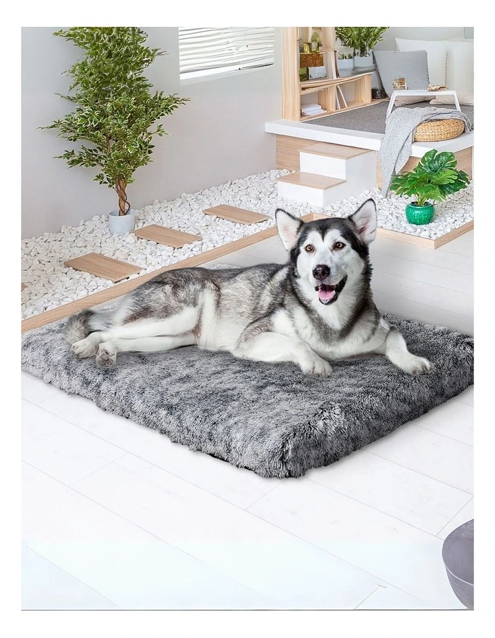 Plush Warm Soft Washable Replaceable Pet Bed Cover XXL in Grey image 7