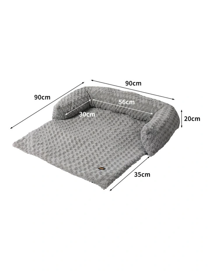 Washable Removable Cover Pet Sofa Cushion M in Grey image 3