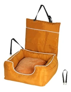 Waterproof  Washable Pet Car Seat Large in Orange