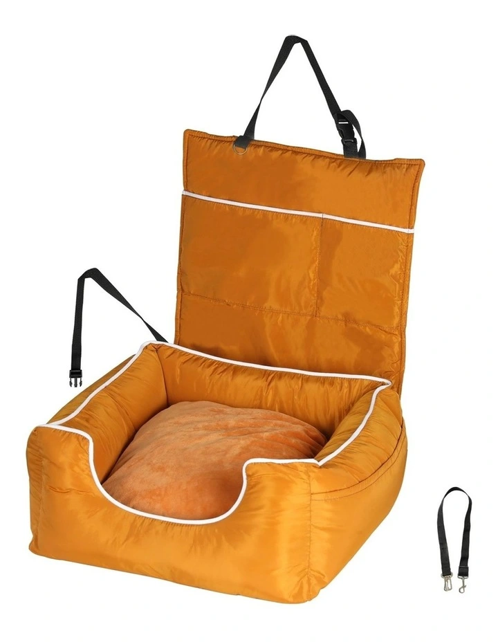 Waterproof  Washable Pet Car Seat Large in Orange image 1