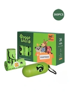 100% Compostable Biobased Dog Poop Bags 360 Pieces
