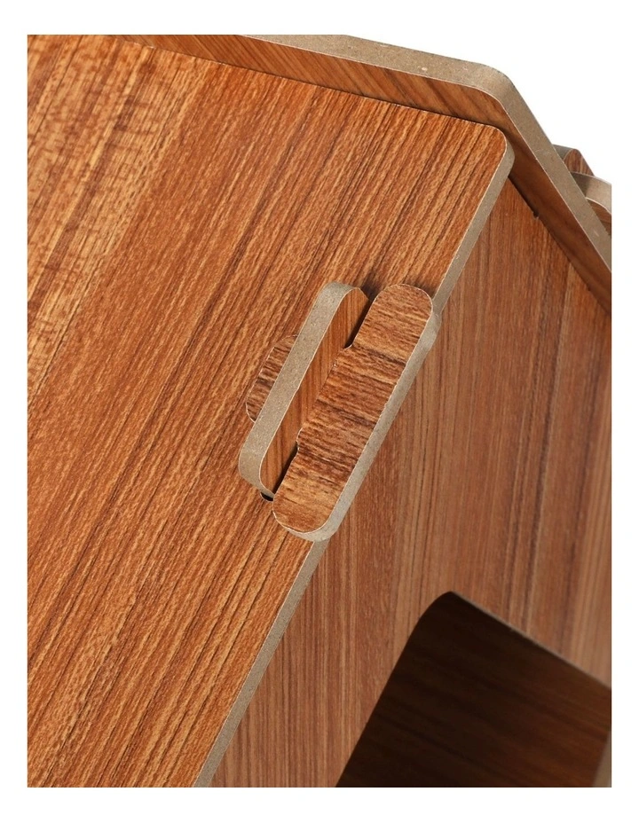 PaWz 48x35.5x43cm Cat Condo House Scratching Board In Brown image 7