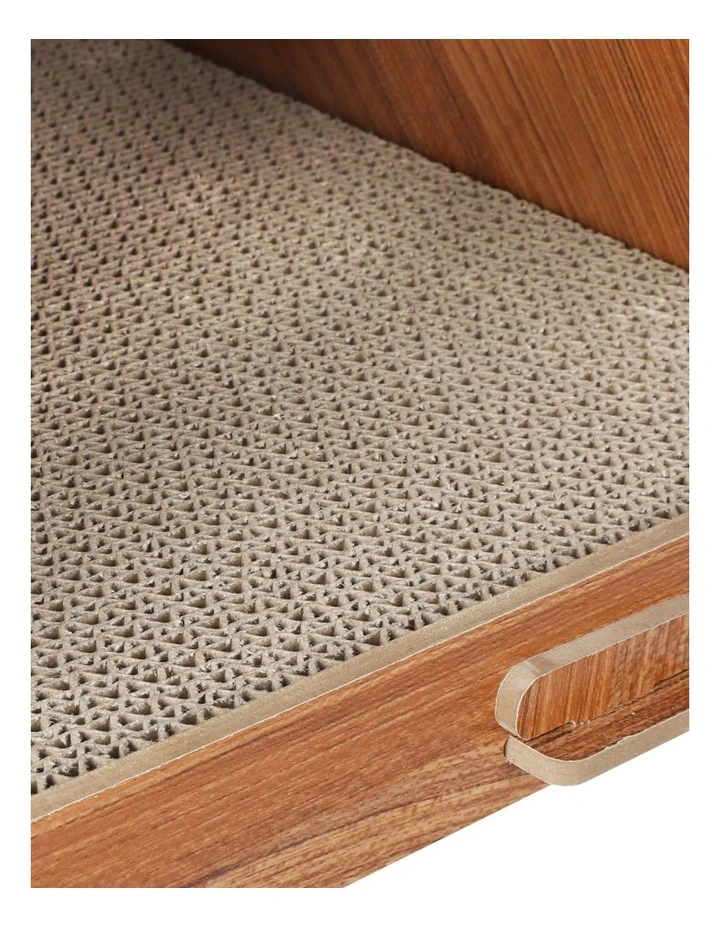 PaWz 48x35x39cm Cat Condo House Scratching Board In Brown image 6