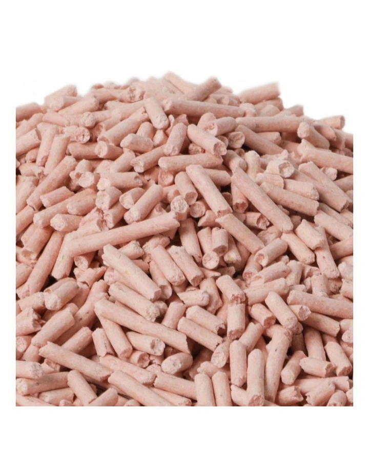 Clumping Flushable Tofu Cat Litter 2.5kg x2 in Peach image 4