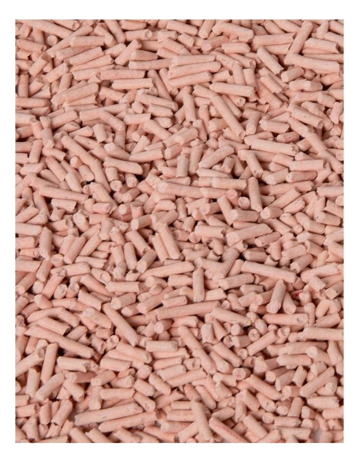Clumping Flushable Tofu Cat Litter 2.5kg x2 in Peach image 5