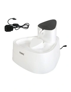 Drinking Dispenser Flowing Cycling Filter Electric Pet Water Fountain 3L in White