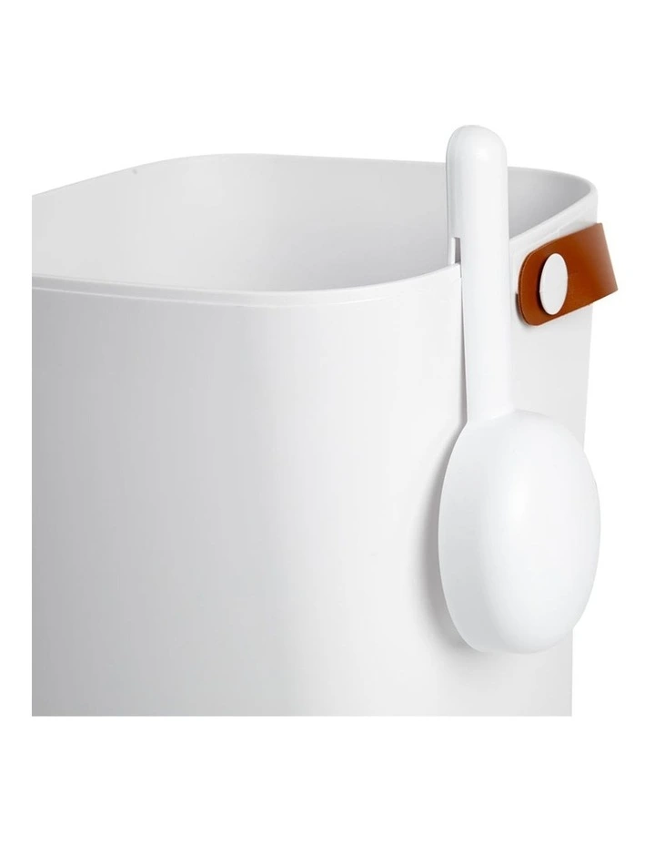 Smart Vacuum Pet Food Storage Kitchen Box Scoop Dispenser 13L in White image 5