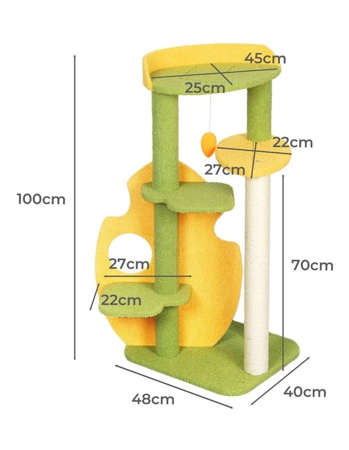 PaWz 48x40x100cm Multi Tree Kitten Furniture Condo Post Scratcher image 3