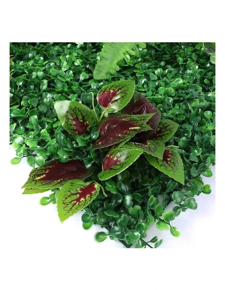 Fake Vertical Artificial Hedge Grass x4 in Green image 3