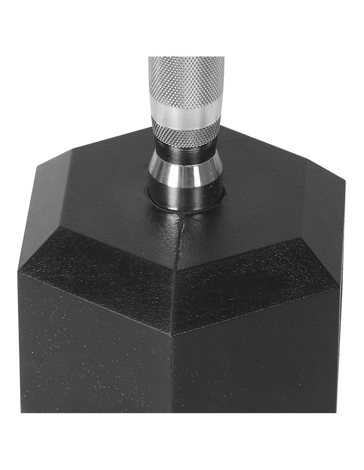 Rubber Home Gym Weight Fitness Training Hex Dumbbell 17.5kg in Multi image 6