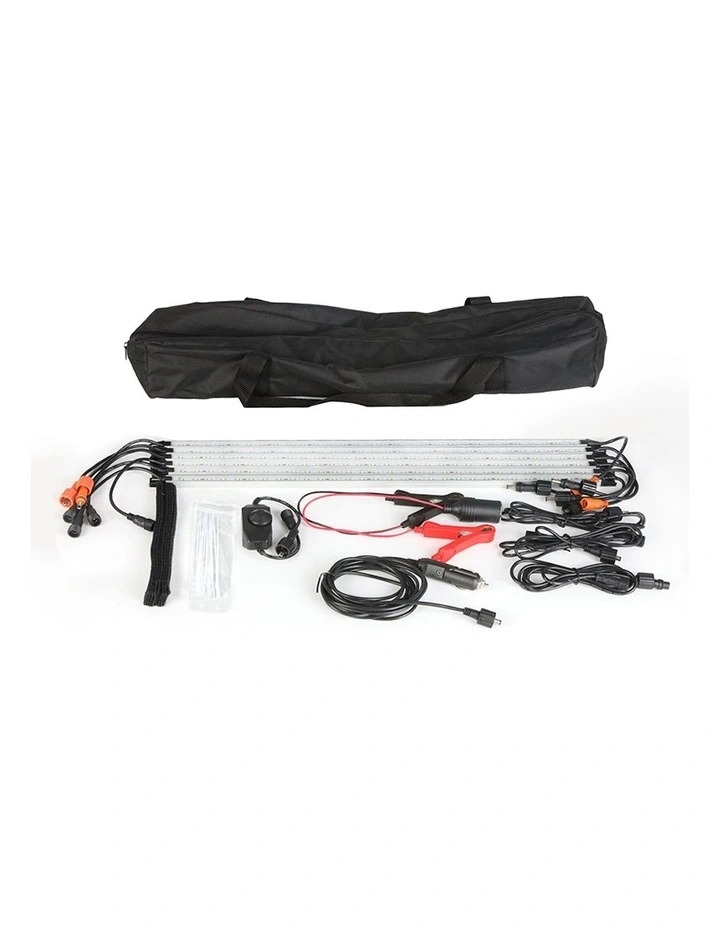 12V LED Waterproof Strip Camping Light Bar 6 Piece in White image 1
