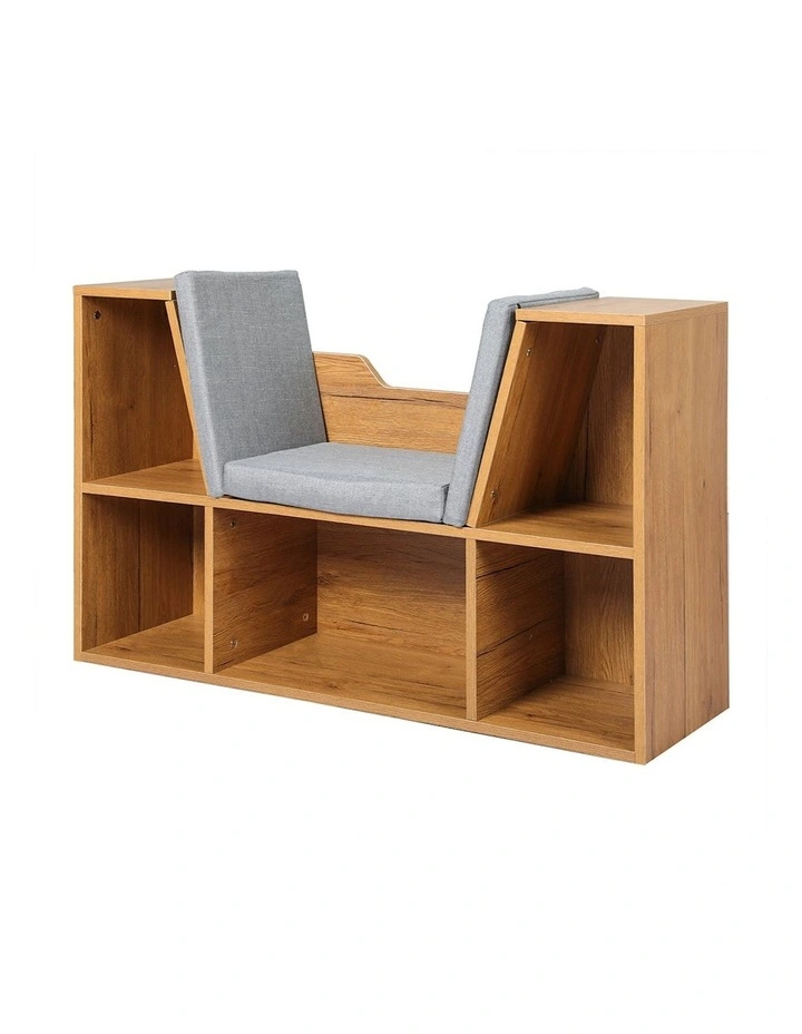 Bookcase With Seat in Brown image 1