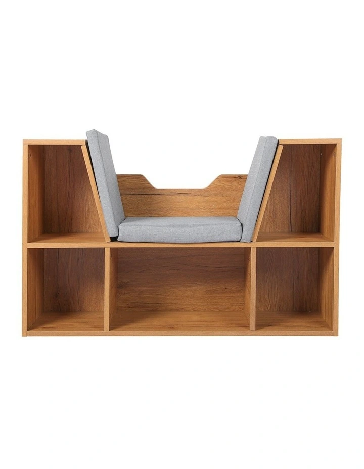 Bookcase With Seat in Brown image 2