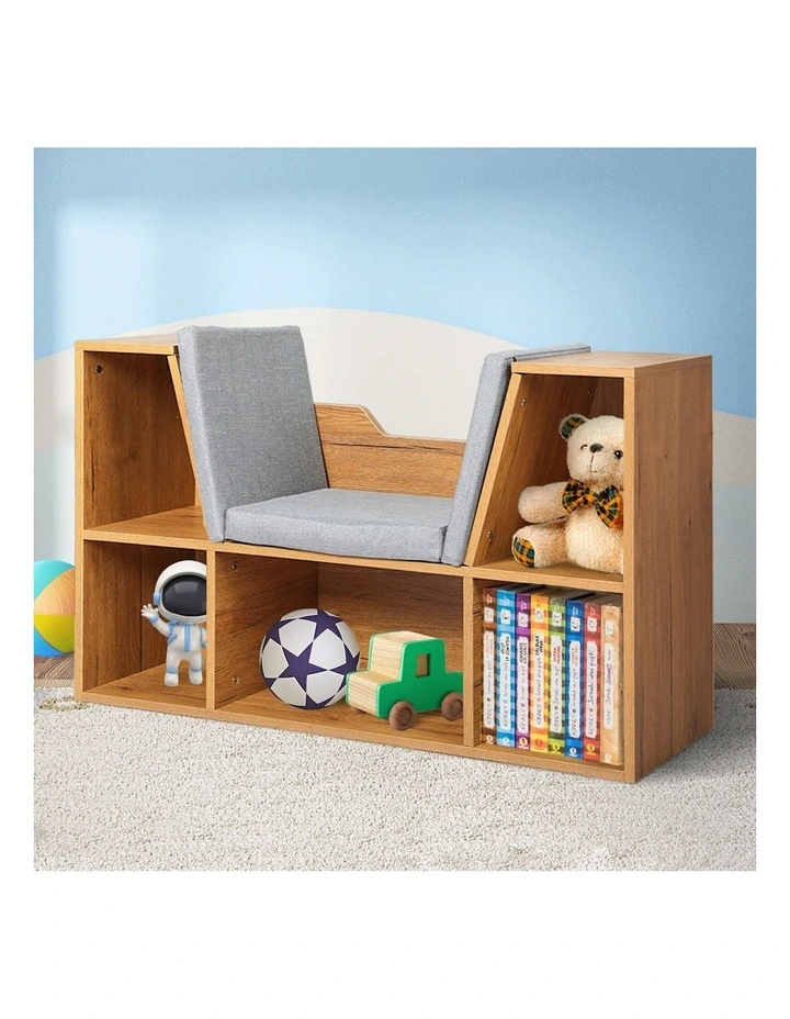 Bookcase With Seat in Brown image 7