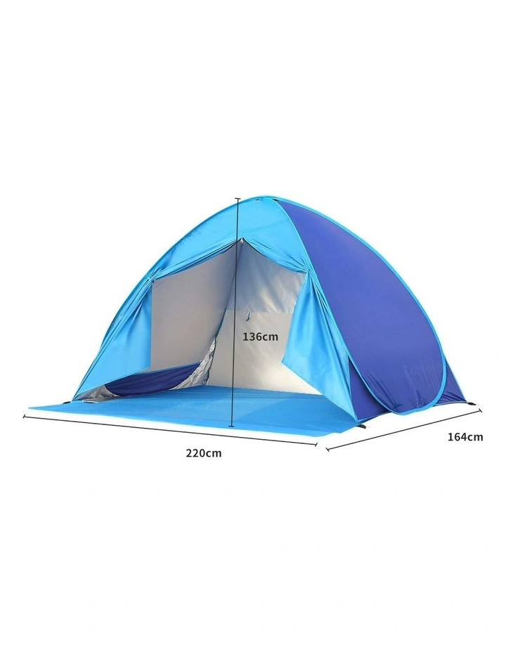 2-3 Person Pop Up Camping Tent in Blue image 3