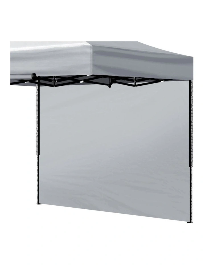 Outdoor Waterproof Gazebo Side Wall 3x1.9m in Silver image 1