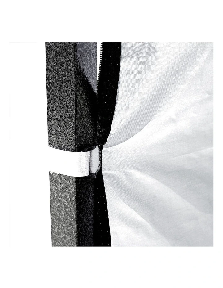 Outdoor Waterproof Gazebo Side Wall 3x1.9m in Silver image 5