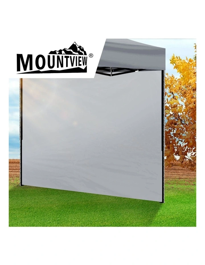 Outdoor Waterproof Gazebo Side Wall 3x1.9m in Silver image 7