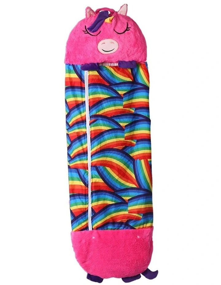 Unicorn Pillow Stuffed Sleeping Bag 180cm L in Red image 1
