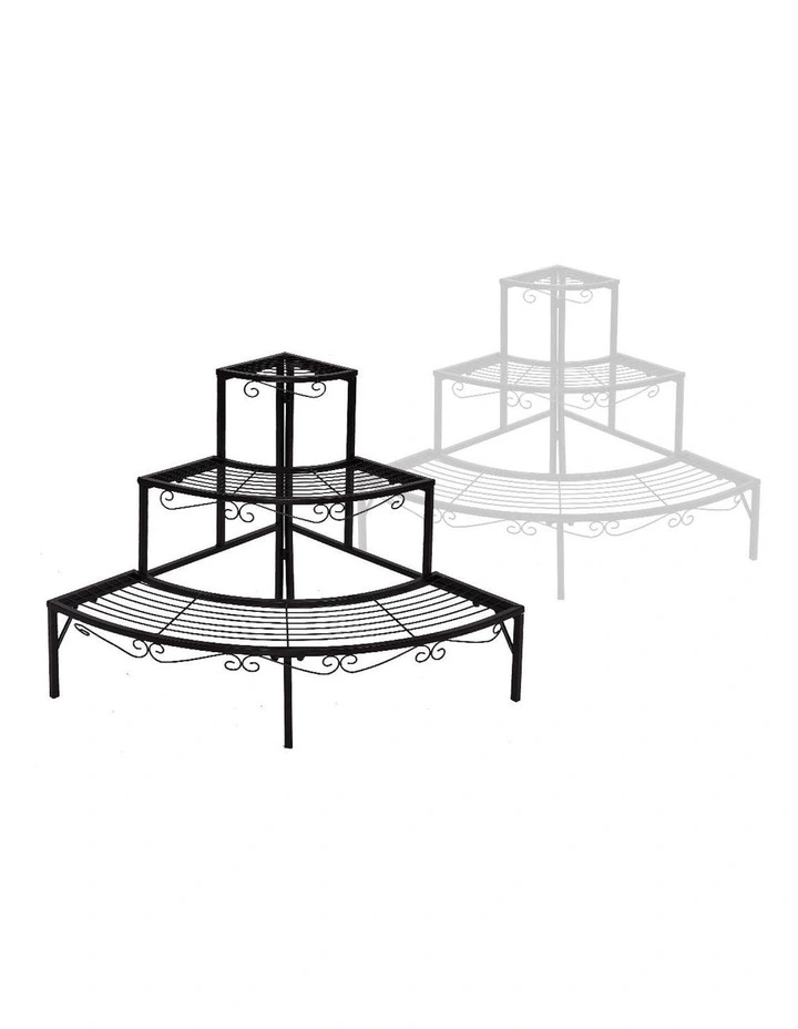 Metal 3 Tier Plant Stand 2 Piece in Multi image 1