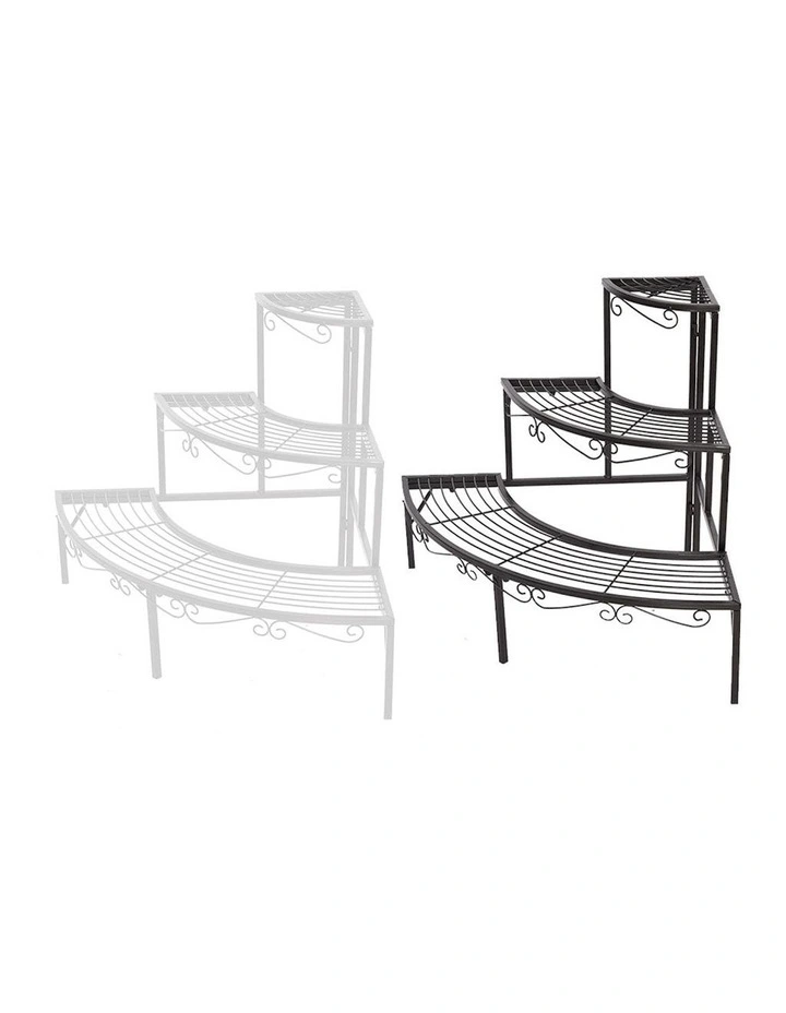 Metal 3 Tier Plant Stand 2 Piece in Multi image 2