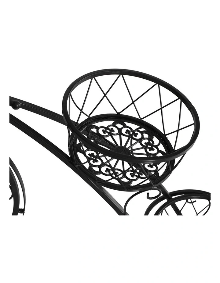 Outdoor Indoor Metal Plant Stand in Black image 4