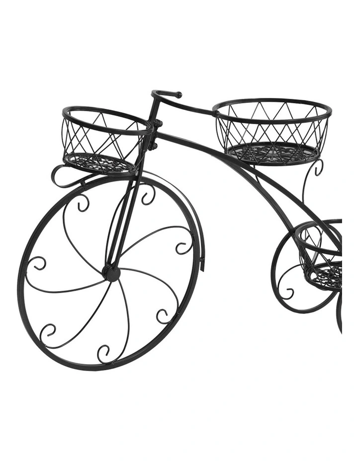 Outdoor Indoor Metal Plant Stand in Black image 6