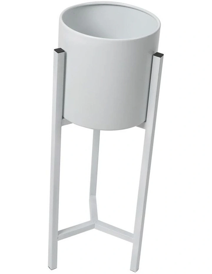 Levede Metal Plant Stand Garden Flower Pot Rack In White MYER