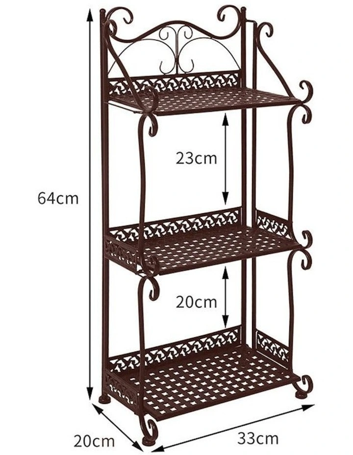 Plant Stand 3 Tiers in Brown image 3