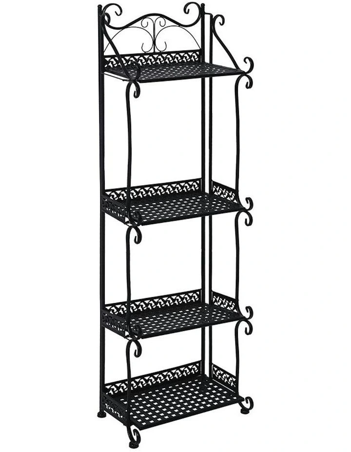 Plant Stand 4 Tiers in Black image 1