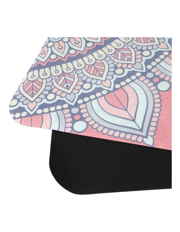 1mm Thick Lightweight Foldable Yoga Mat with Bonus Carry Bag in Pink image 5