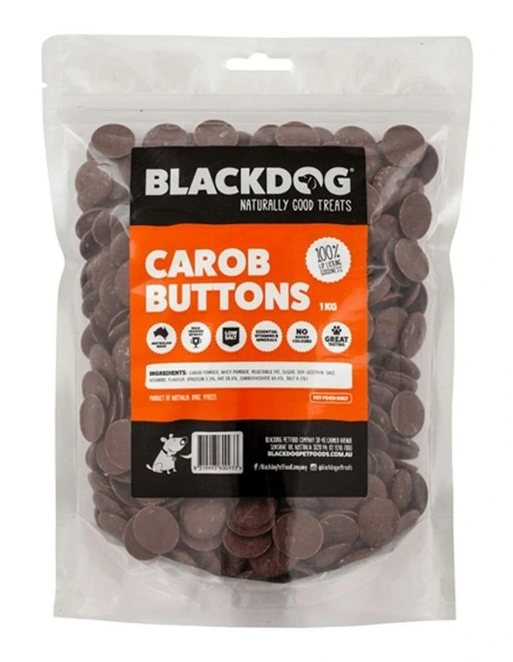 Blackdog Carob Buttons 1kg MYER