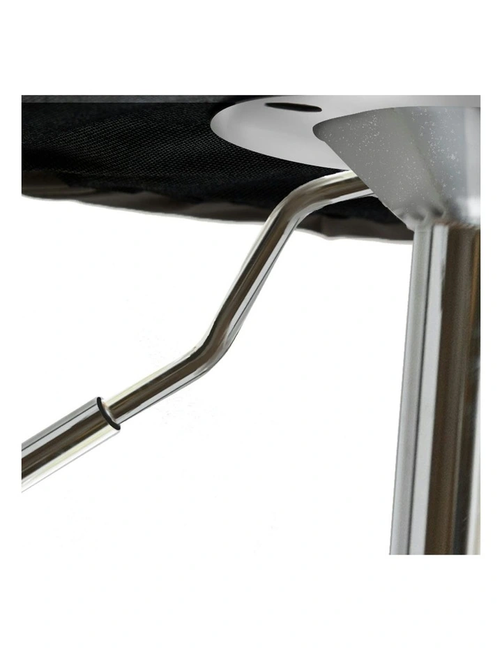 Kitchen Wooden Bar Stools x2 in Black/Silver image 6