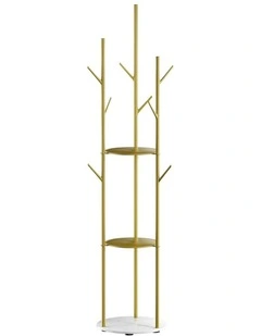 Metal Clothes Stand Hanger in Gold