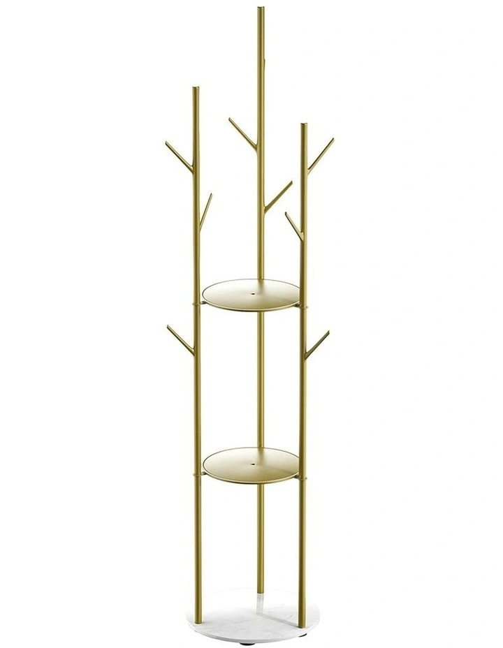 Metal Clothes Stand Hanger in Gold image 2