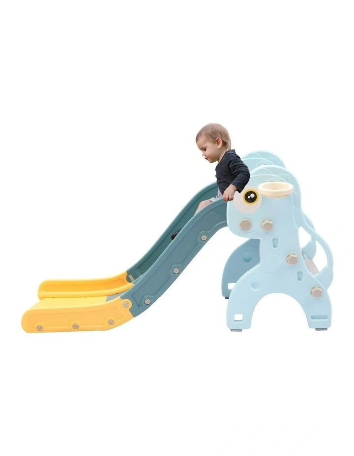 Long Basketball Hoop Ring Activity Center Toddlers Play Slide 135cm image 2