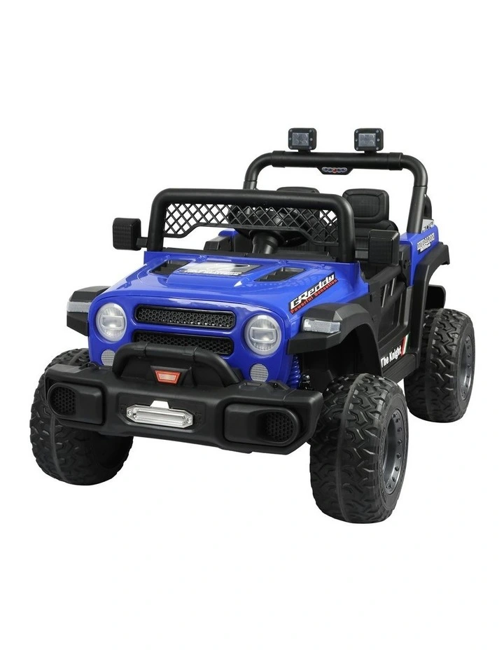 Kids Ride On Car Electric Jeep Off Road Toy Remote Control Dual Motor in Blue image 2