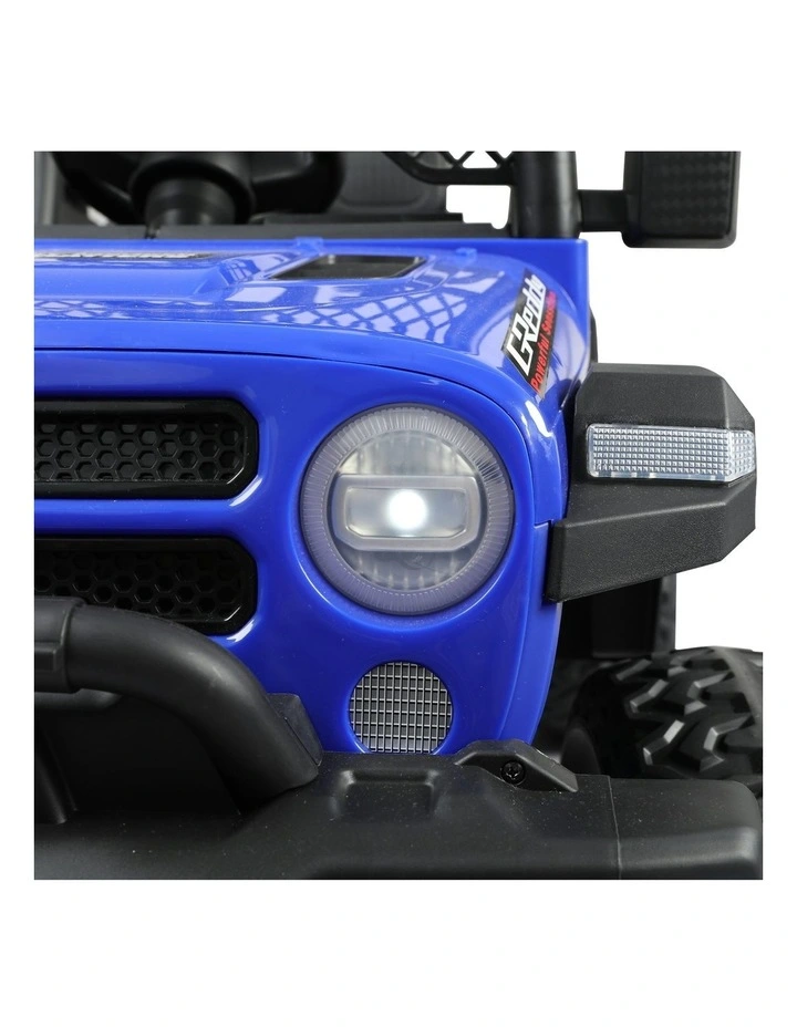 Kids Ride On Car Electric Jeep Off Road Toy Remote Control Dual Motor in Blue image 6