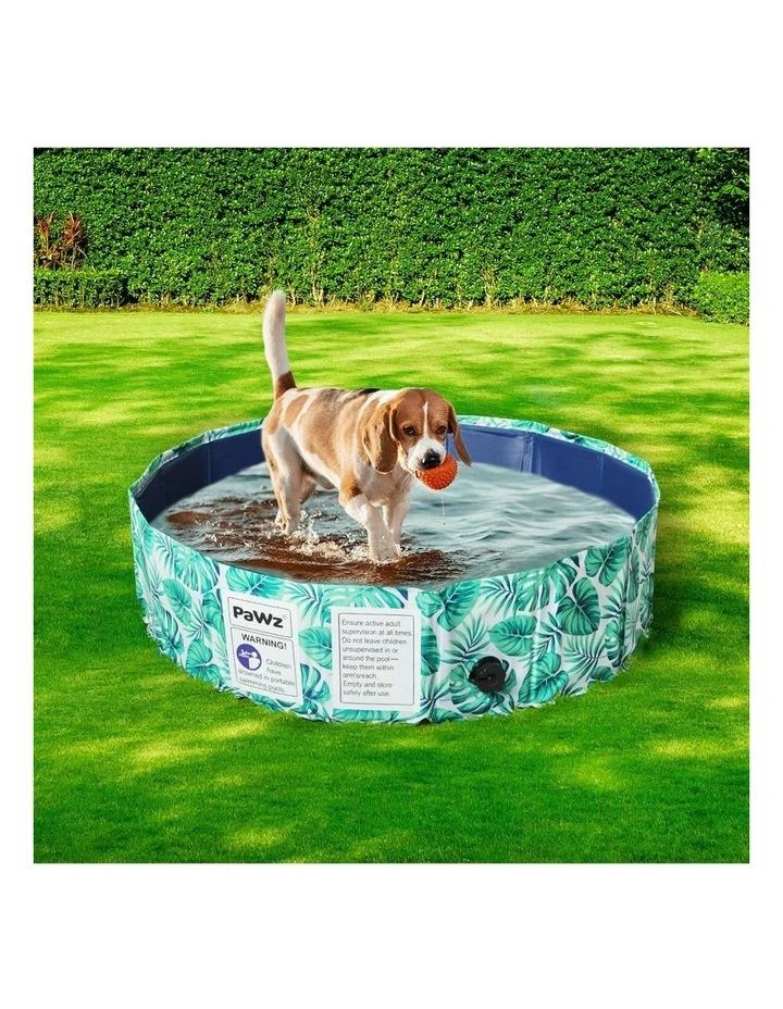 Pet Swimming Pool Portable Bath Tub 100cm in Green image 7