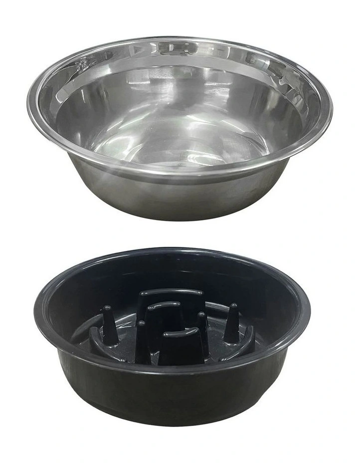 Pet Feeder Elevated Dual Raised Medium Water Food Bowl in Multi image 6