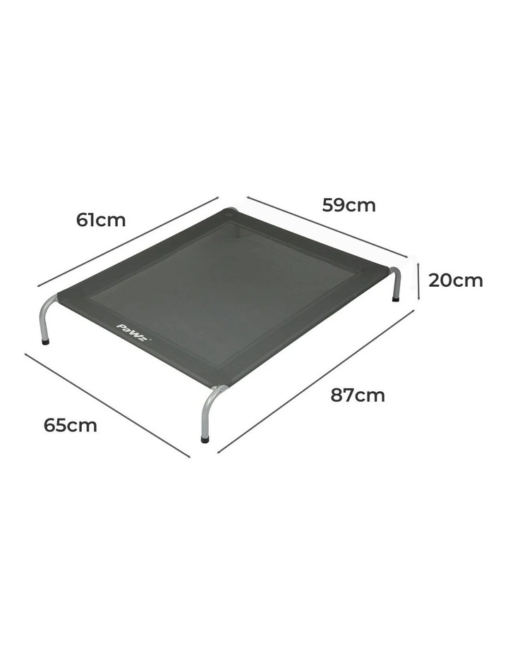 Elevated Trampoline Pet Bed Medium in Grey image 3