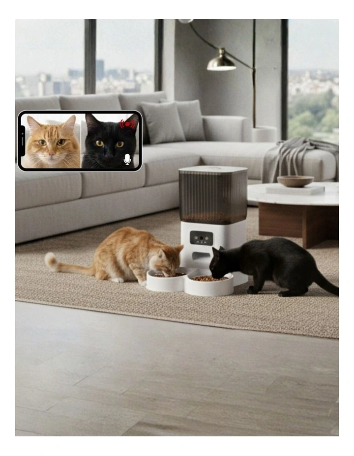 Smart Wi-Fi App Pet Feeder 5L in White image 2