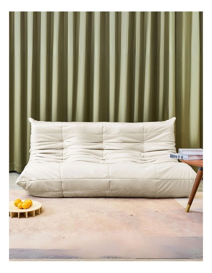 3 Seater Floor Caterpillar Sofa Chair in Beige image 7