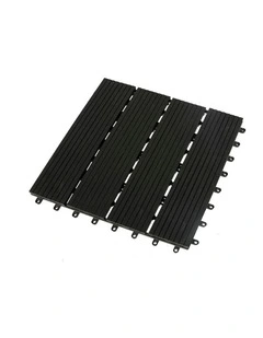 x10 Floor Tiles in Black